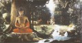 Bodhisatta verbrachte sechs Jahre damit, Austerität für die Verwirklichung der Wahrheit und die Erlangung der Erleuchtung Buddhismus zu üben